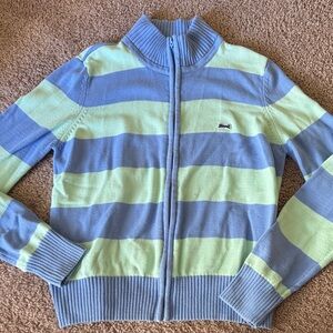 Le Tigre Lavender and Mint Striped Sweater